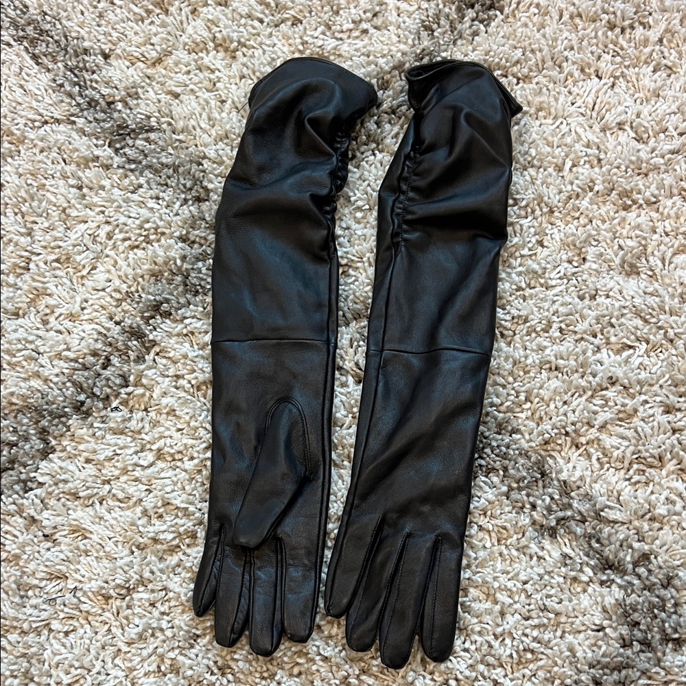 Guess by Marciano Black Leather Gloves